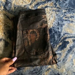 black and gold snake jeans 👖 NEVER BEEN WORN!